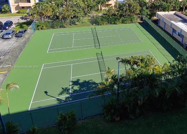 view of tennis court