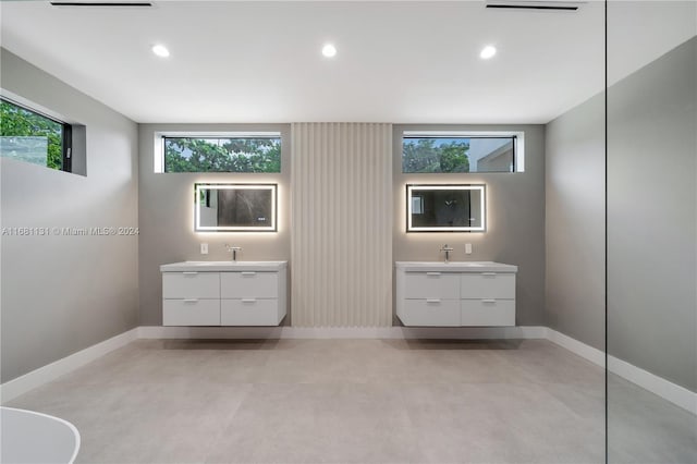 unfurnished bedroom featuring sink