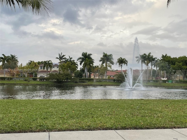 view of water feature