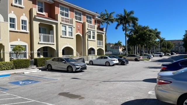 view of parking / parking lot