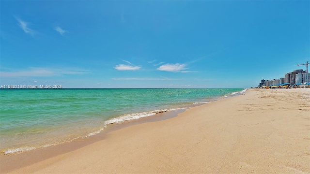 property view of water with a view of the beach