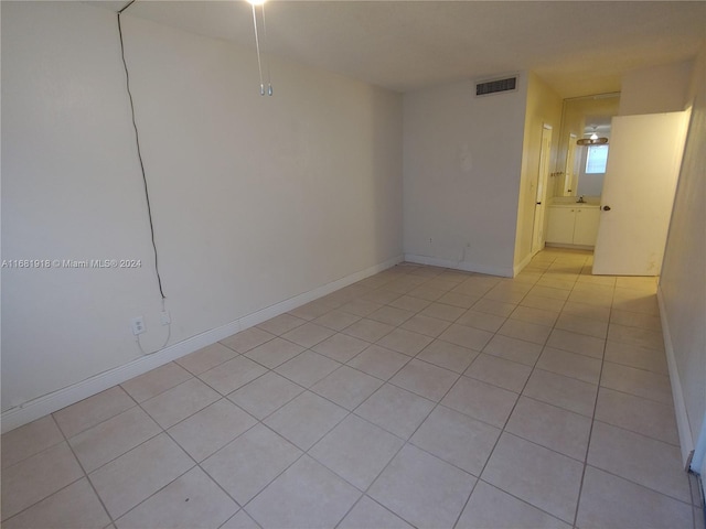 view of tiled empty room