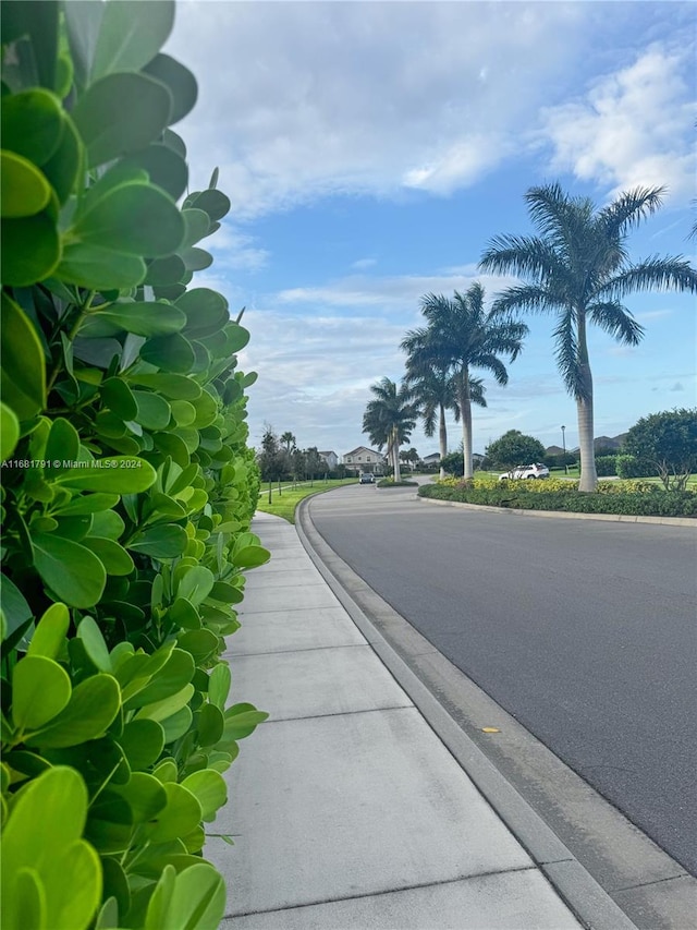 view of road