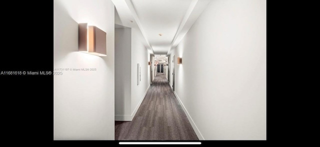 hallway with baseboards