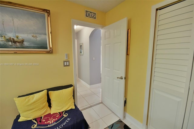 bathroom featuring tile patterned flooring