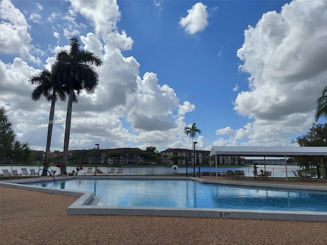 view of pool