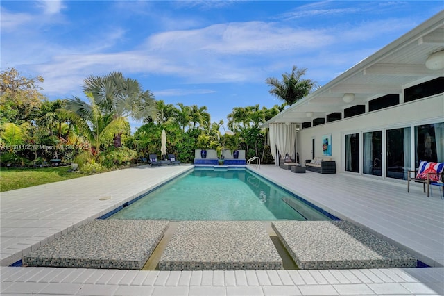 pool featuring a patio