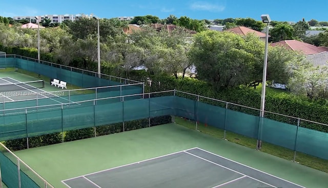 view of tennis court