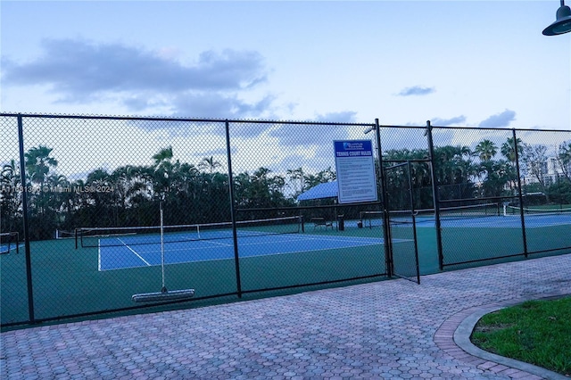 view of sport court