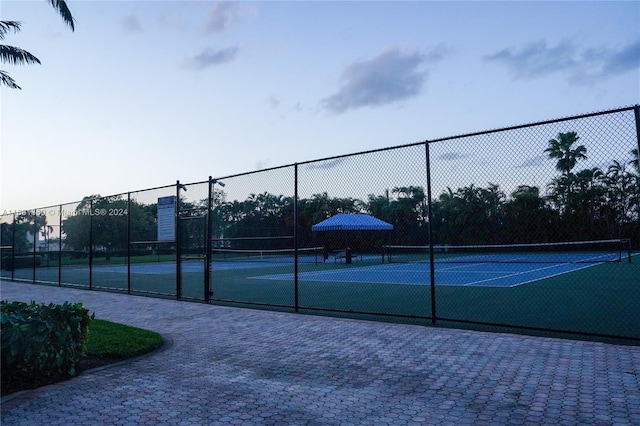 view of tennis court