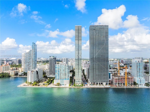 view of city featuring a water view