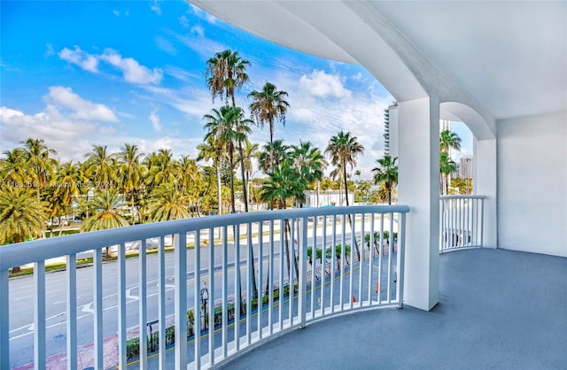 view of balcony