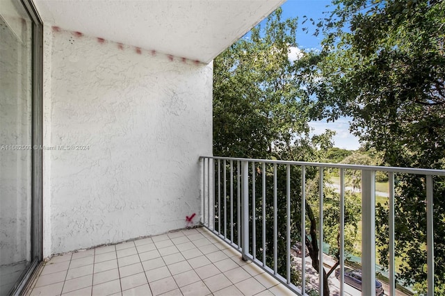 view of balcony