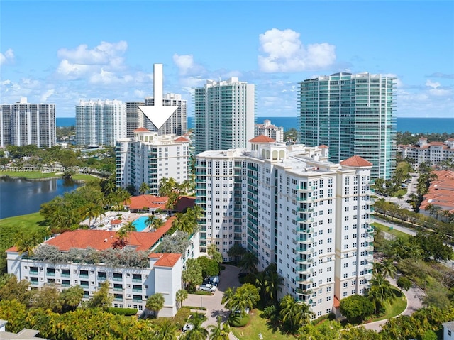 city view featuring a water view