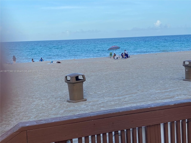 water view featuring a view of the beach