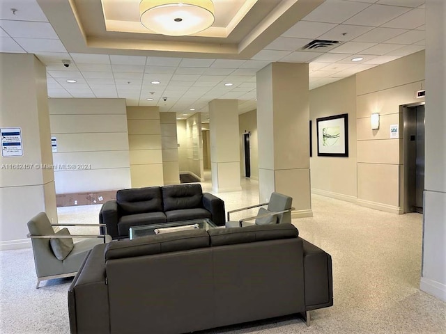 community lobby with visible vents