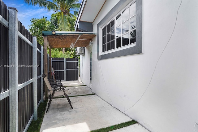 view of home's exterior featuring a patio