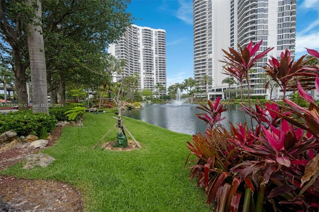 exterior space featuring a water view