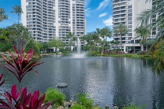 view of water feature