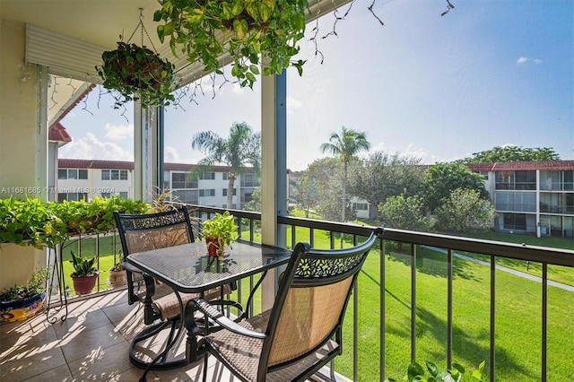 view of balcony