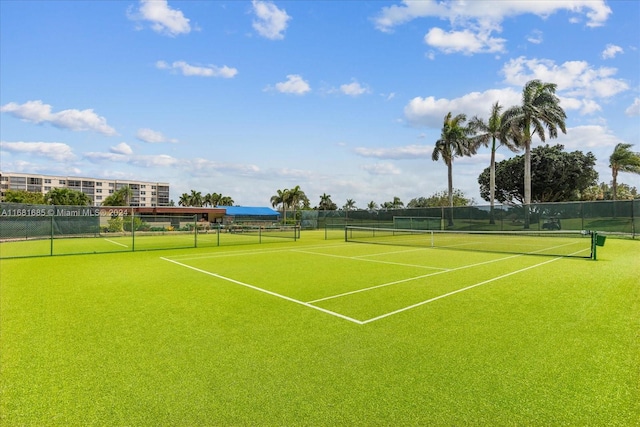 view of sport court