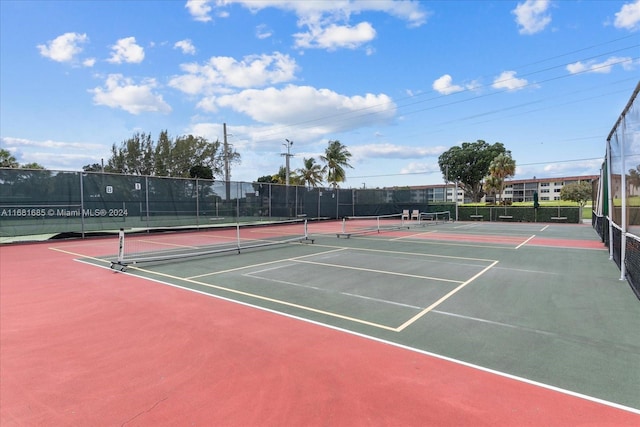 view of tennis court