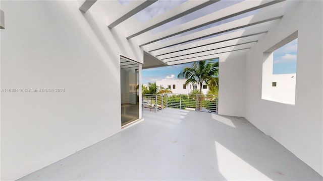 view of patio / terrace with a balcony