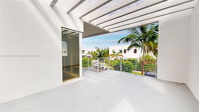 view of patio / terrace featuring a balcony