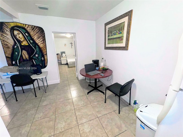 62 NW 73rd Pl, Miami, FL 33126 - living area with light tile patterned floors and baseboards