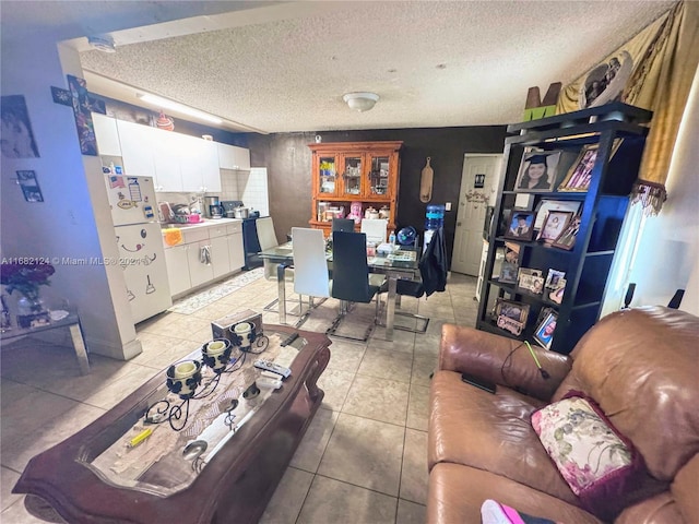 62 NW 73rd Pl, Miami, FL 33126 - living room featuring light tile patterned floors and a textured ceiling