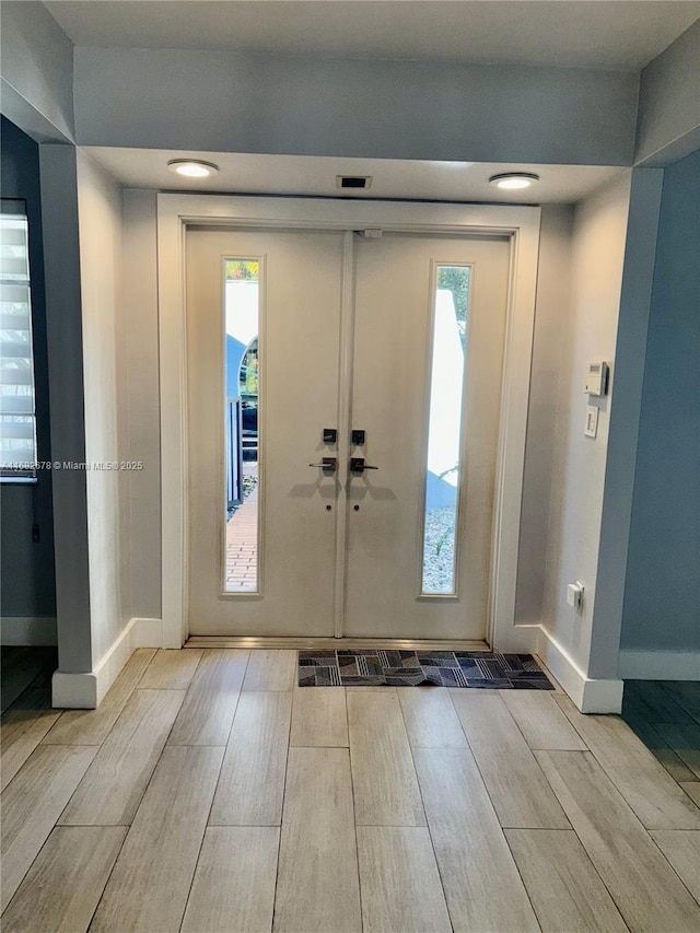 foyer with a healthy amount of sunlight