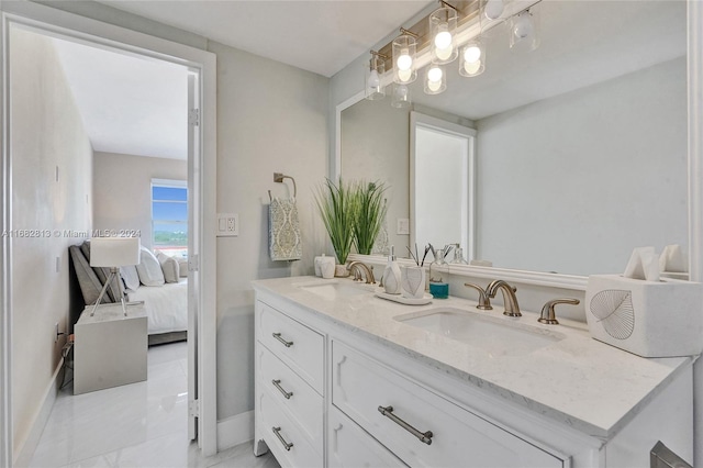 bathroom with vanity