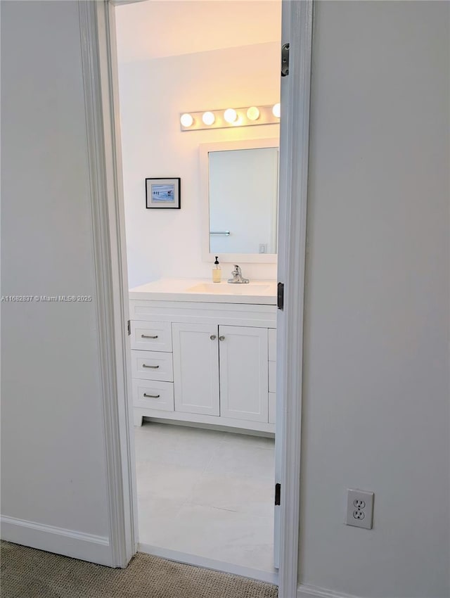 bathroom featuring vanity