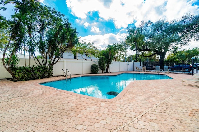 view of pool with a patio