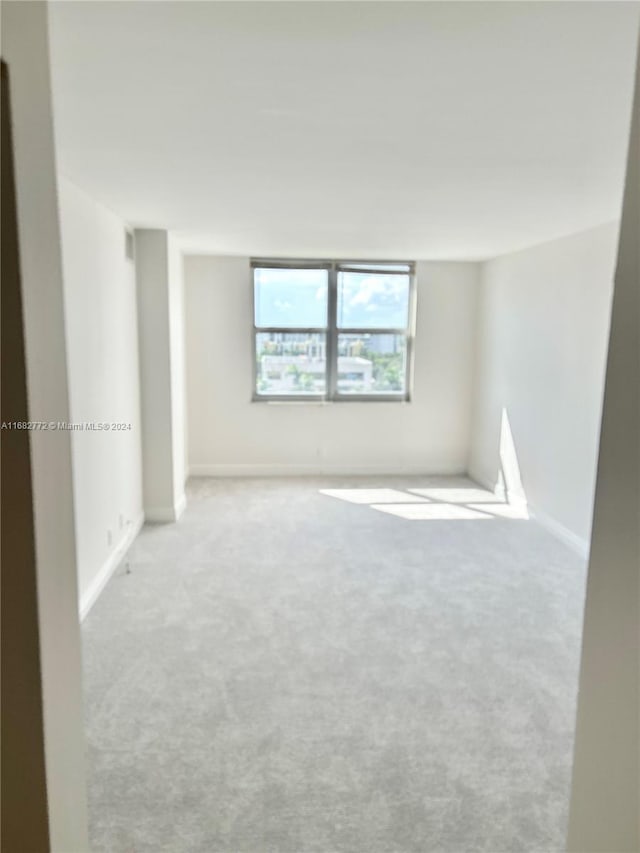 spare room with light colored carpet