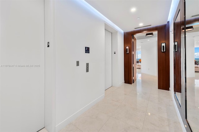 100 S Pointe Dr Unit 3402, Miami Beach, FL 33139 - hall featuring recessed lighting and baseboards