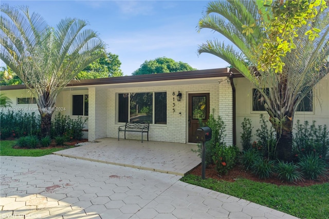 view of ranch-style home