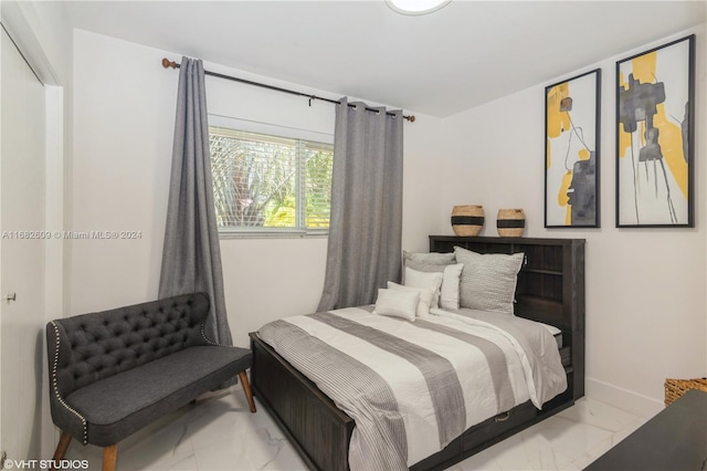 8135 SW 136th St, Pinecrest, FL 33156 - bedroom with marble look tiles