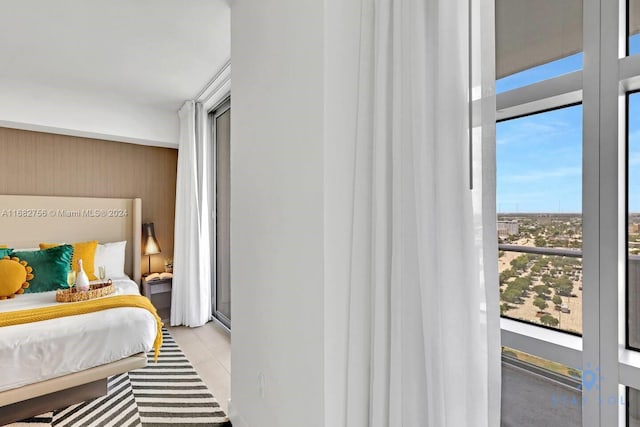 view of tiled bedroom