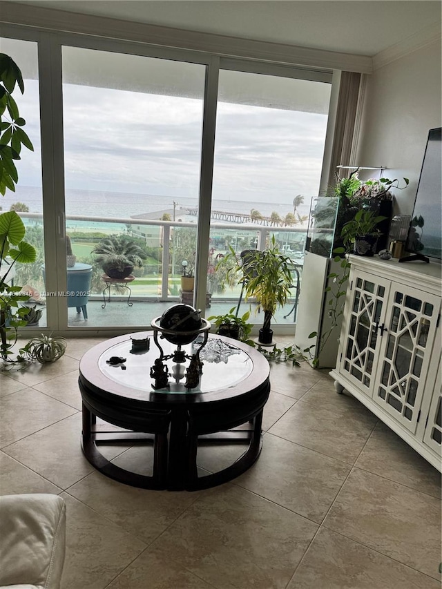 interior space featuring french doors