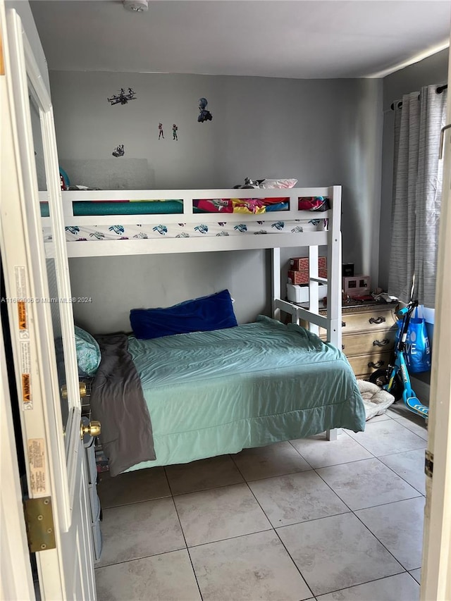 view of tiled bedroom