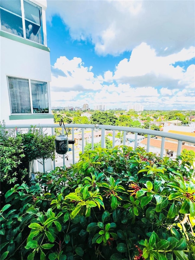 view of balcony