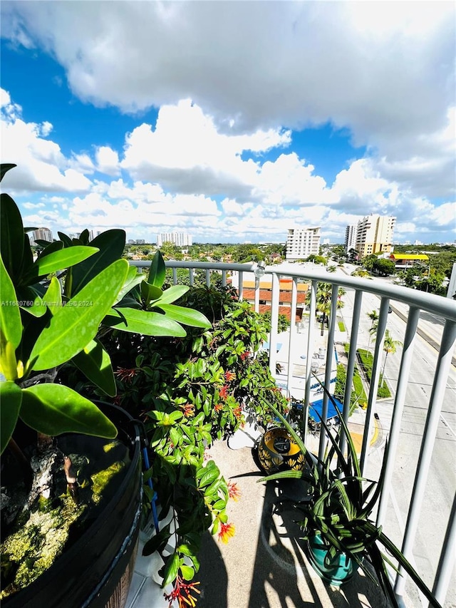 view of balcony