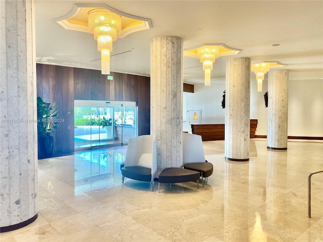 5161 Collins Ave Unit 801, Miami Beach, FL 33140 - common area with wooden walls