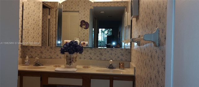 bathroom featuring vanity