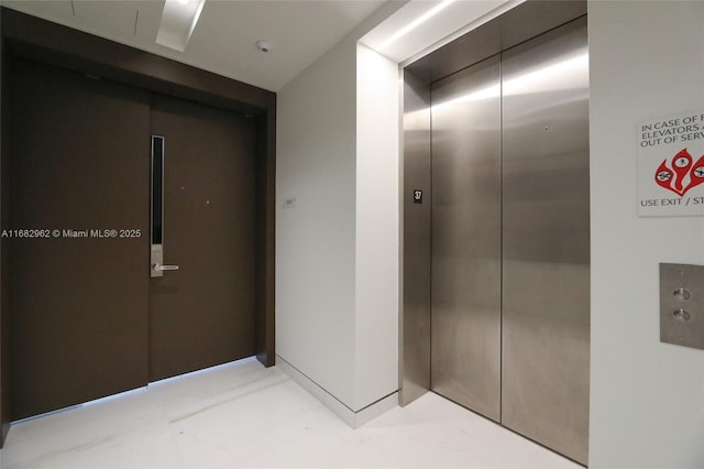 corridor with elevator