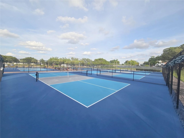 view of tennis court