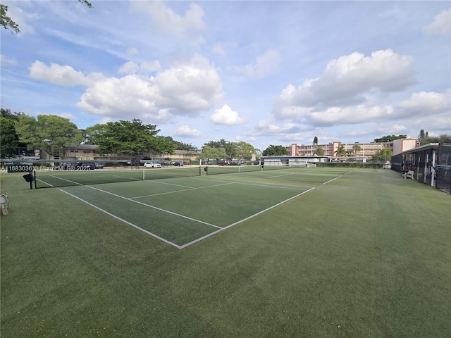 view of tennis court