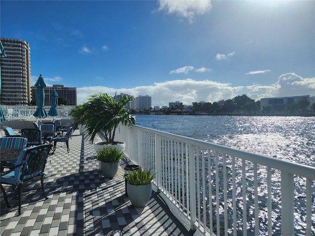 1913 S Ocean Dr Unit 423, Hallandale Beach, FL 33009 - balcony with a water view