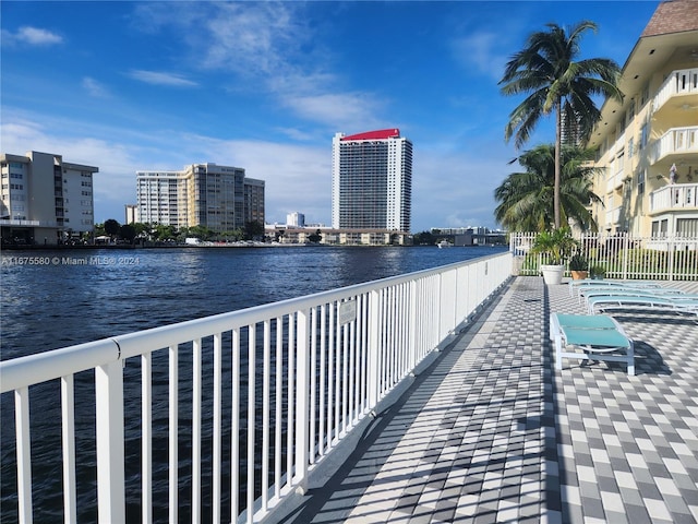1913 S Ocean Dr Unit 423, Hallandale Beach, FL 33009 - water view with nearby urban area